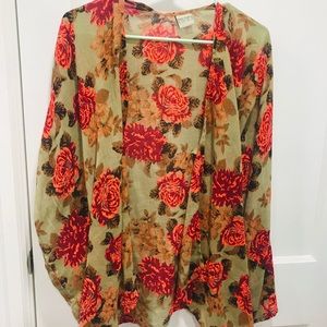 Floral flowey cardigan